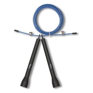 Купить Скакалка высокооборотная Кроссфит стальной шнур в оплетке 2.7 м сине-чёрная в Белорецке 