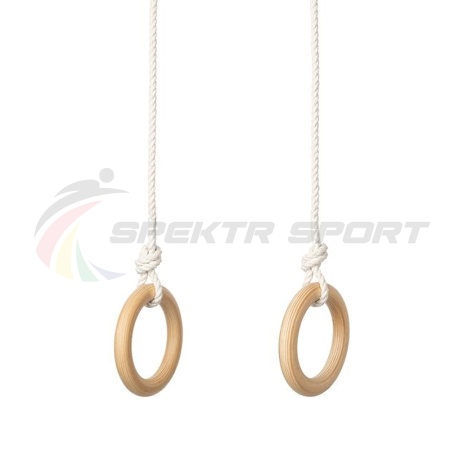 Купить Кольца гимнастические деревянные (фанера 18 мм, покрытие: эмаль, лак или пропитка) в Белорецке 