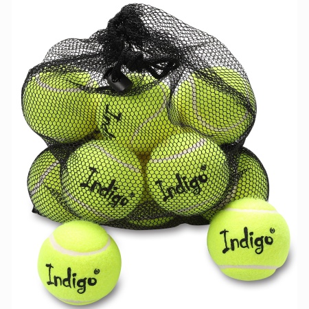 Купить Мяч для большого тенниса Indigo (12 шт в сетке) начальный уровень в Белорецке 