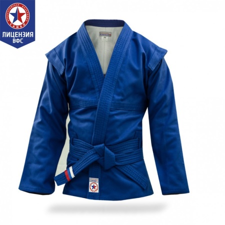 Купить Куртка для самбо "Атака"  ВФС (подкладка, пояс) р 50-60 в Белорецке 