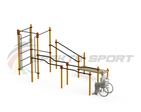 Купить Спортивный комплекс для инвалидов-колясочников WRK-D16_76mm в Белорецке 