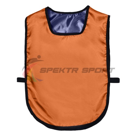 Купить Манишка футбольная двусторонняя универсальная Spektr Sport оранжево-синяя в Белорецке 